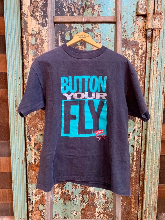 Vintage 1990s Levi’s ‘Button Your Fly’ Promo T Shi