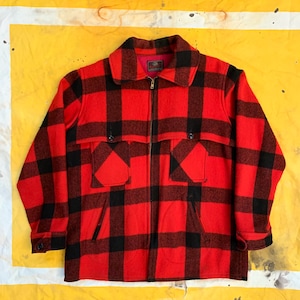 Vintage 60/70s Johnson Woolen Mills Jacket Buffalo Plaid Red Vintage 60/70s Johnson Woolen Mills Jacket Buffalo Plaid Red