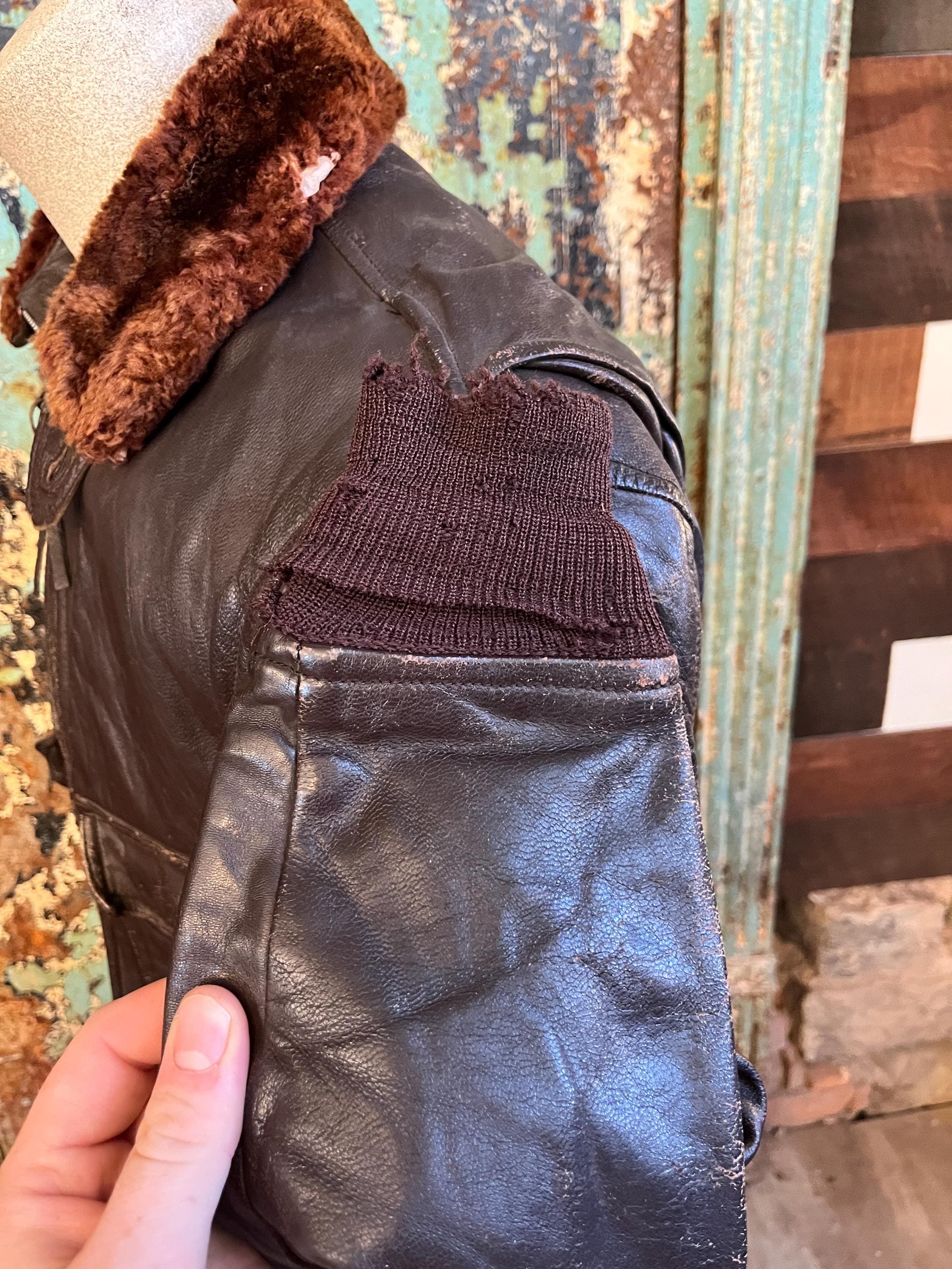 Vintage 1950s G-1 Flight Jacket L.W Foster MIL-J-7823 (AER) Small