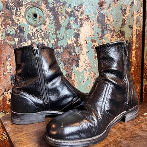 Mens Vintage Side Zip Boots - Etsy