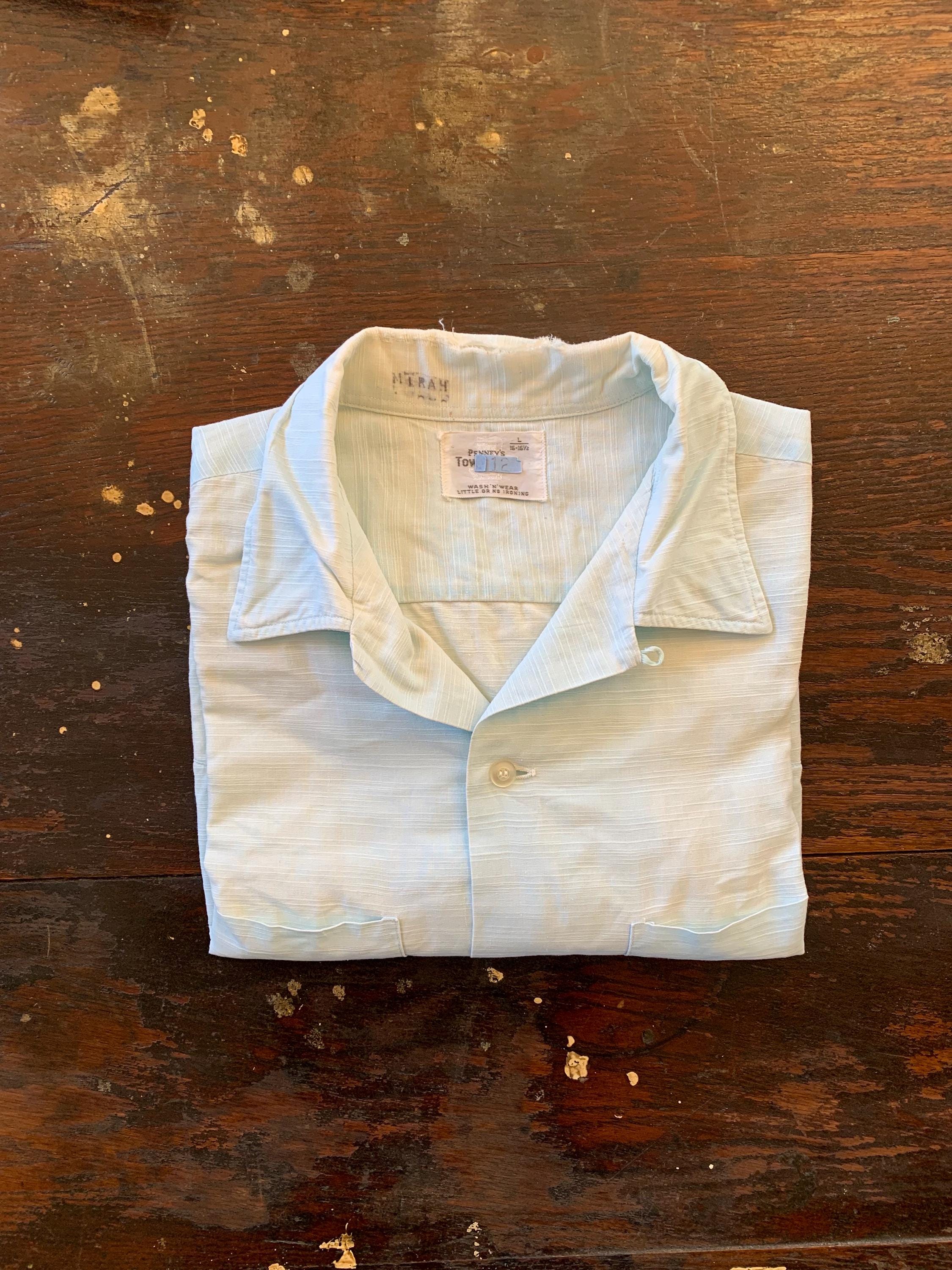 Vintage 1950s Penney's Towncraft Loop Collar Shirt XL - Etsy