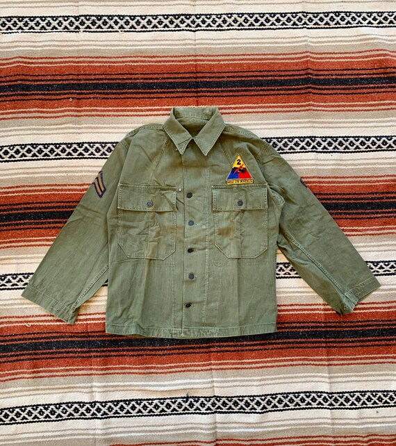 Vintage 1940s 1950s 13 Star Special Herringbone Twill Jacket 
