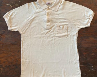 Munsingwear 10 YEARS POLO SHIRTS LL ホワイト Munsingwear Polo Shirt Womens XL White Kodak Logo Short