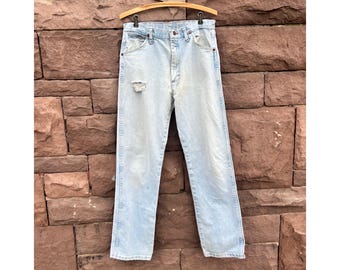 Vintage Light Wash Wrangler Jeans 32x30
