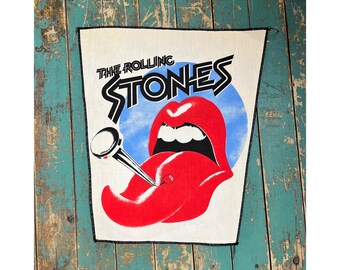 Vintage 1970s Rolling Stones Back Patch