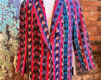 Blazer deportivo estilo suroeste vintage de los años 80 y 90, estilo western, talla mediana