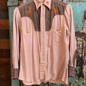 Vintage 1950's Size S “H Bar C” Western Cowboy Rayon Vintage 1950's Size S “H Bar C” Western Cowboy Rayon