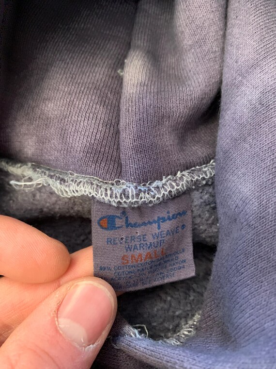 Vintage 1980s Champion Reverse Weave Dartmouth Overdyed Hoodie S/M