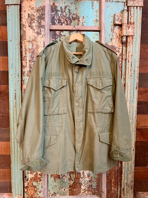 Vintage 1960s 1970s OG 107 Army Jacket Large