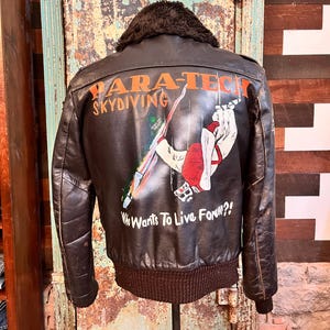 Painted Flight Jacket - Etsy