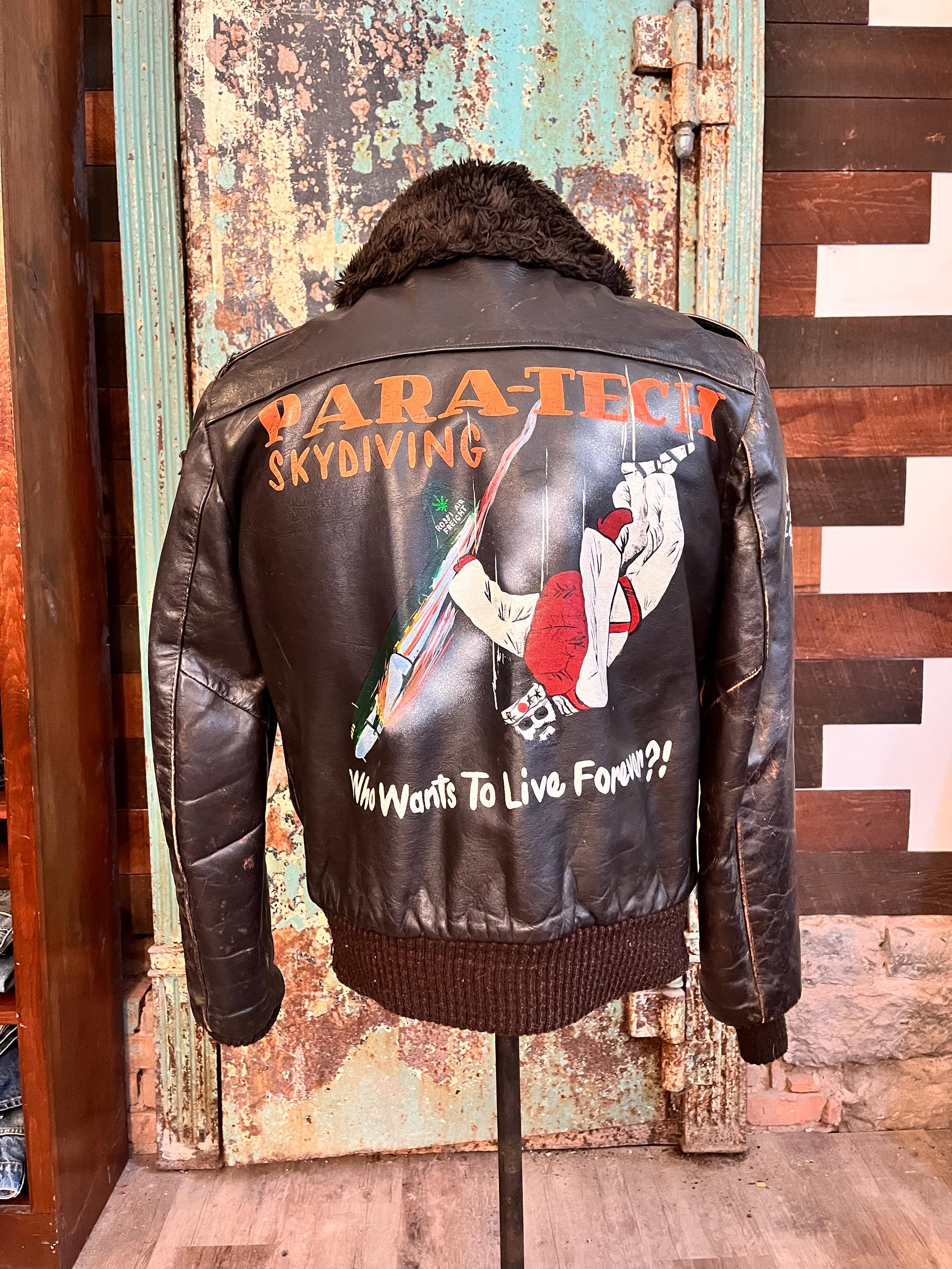 Painted Flight Jacket - Etsy