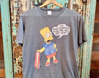 Vintage 1980s 1990s Bart Simpson T Shirt Medium