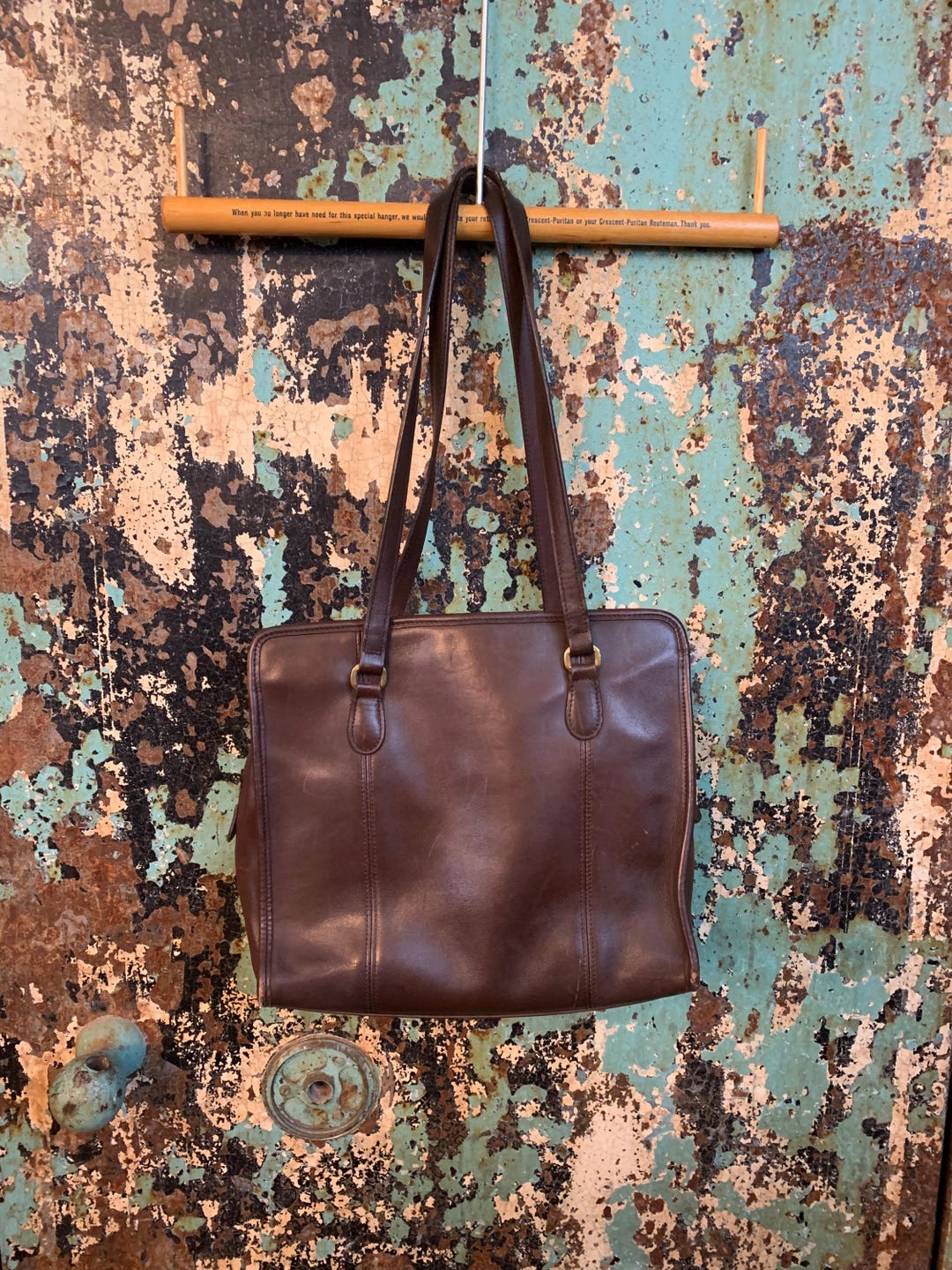 Vintage Coach Brown Crossbody Bag 9872 Tribeca Shoulder Bag