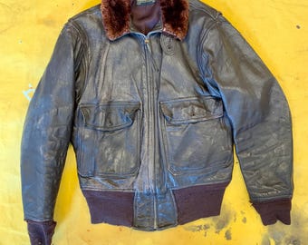 Vtg 1968 Brill Bros US Navy MIL-J-7823D (WP) Goatskin Vtg 1968 Brill Bros US Navy MIL-J-7823D (WP) Goatskin