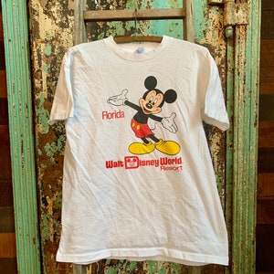 Vintage 1980s Disney World Mickey Mouse T Shirt Medium