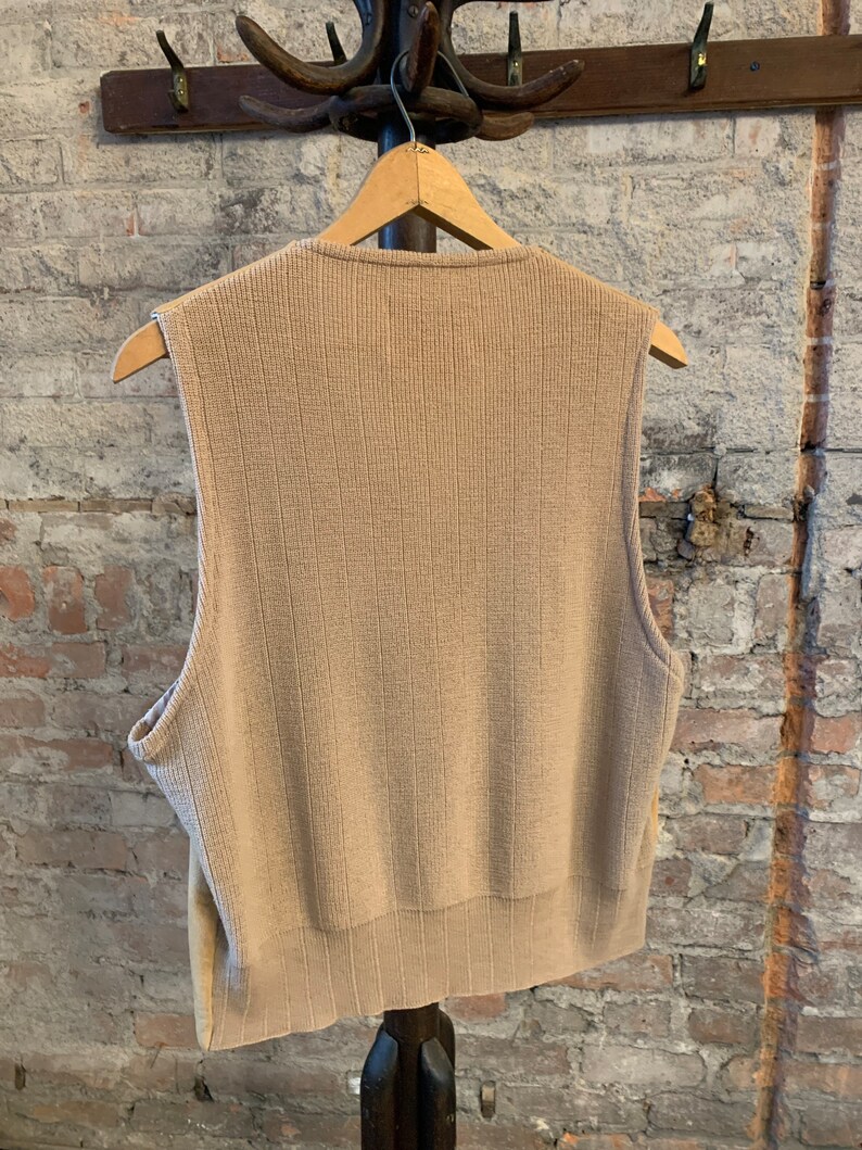 Vintage 1930s 1940s California Sportswear Suede Vest image 2