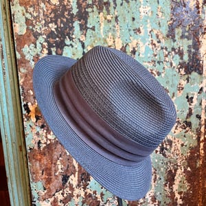 Vintage 1940s 1950s Park Royal Panama Fedora Hat 7 1/8