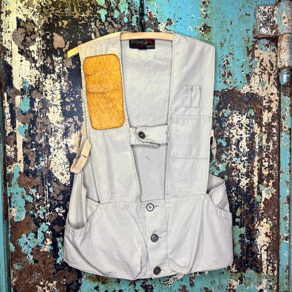 70's Cotton Embroidery Shooting Vest Custom Vest Embroidery