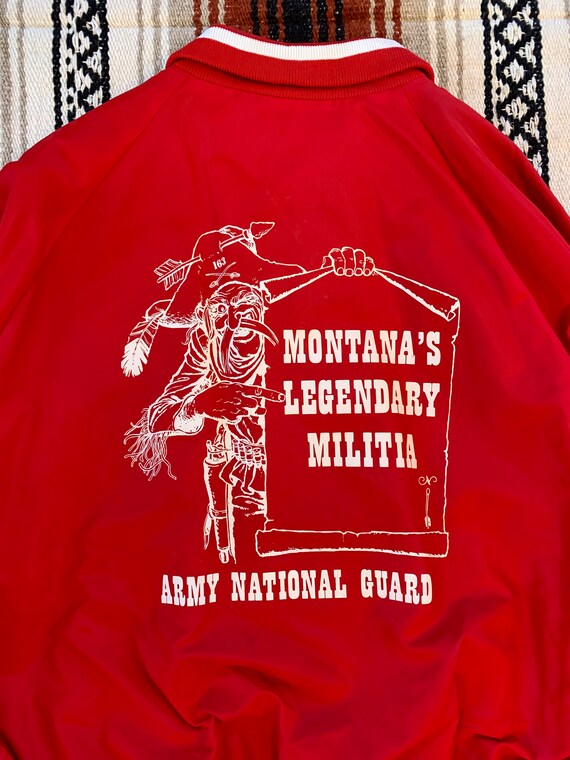 XL Vintage 1970s Red Army National Guard Windbrea… - image 3