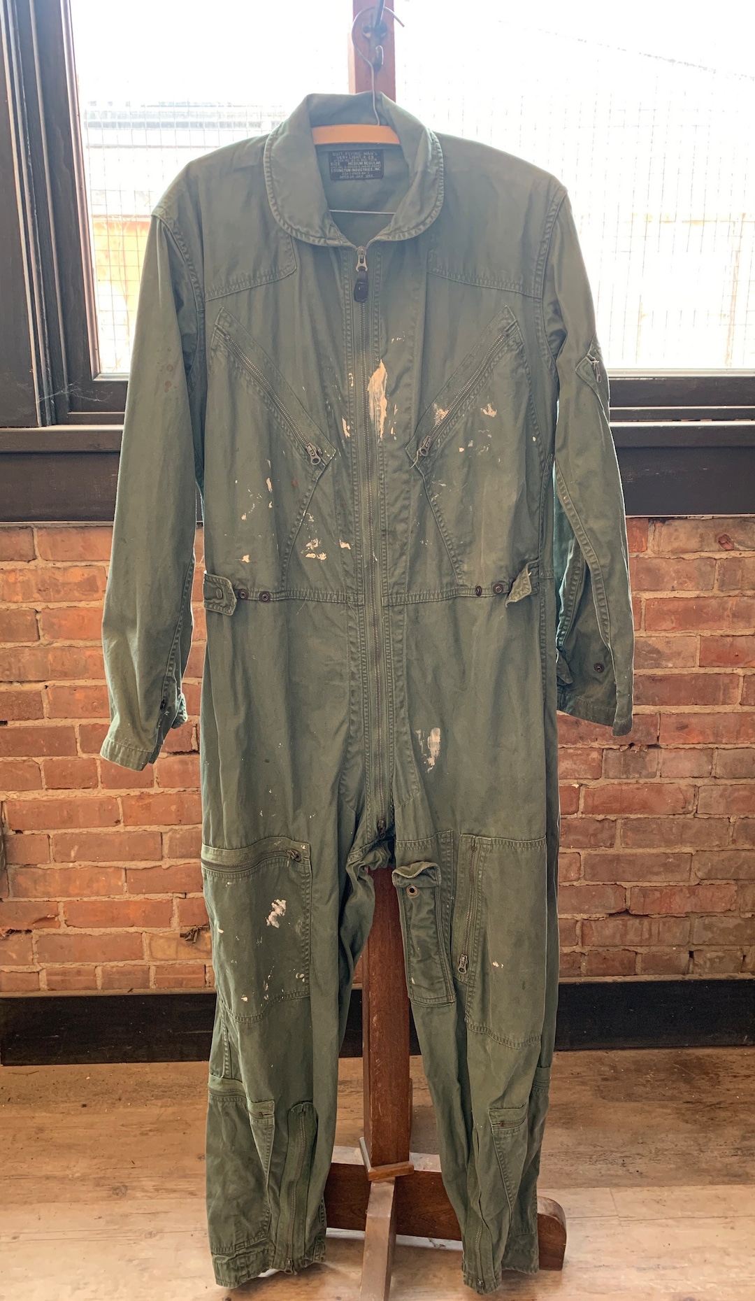Vintage 40s WW2 USAAF Type A-4 Wool Flying Suit Coveralls
