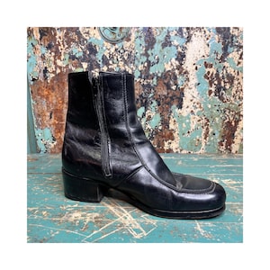 Vintage Side Zip Boots Men - Etsy