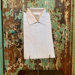 Vintage NOS 1950s Loop Collar Short Sleeve Shirt Small