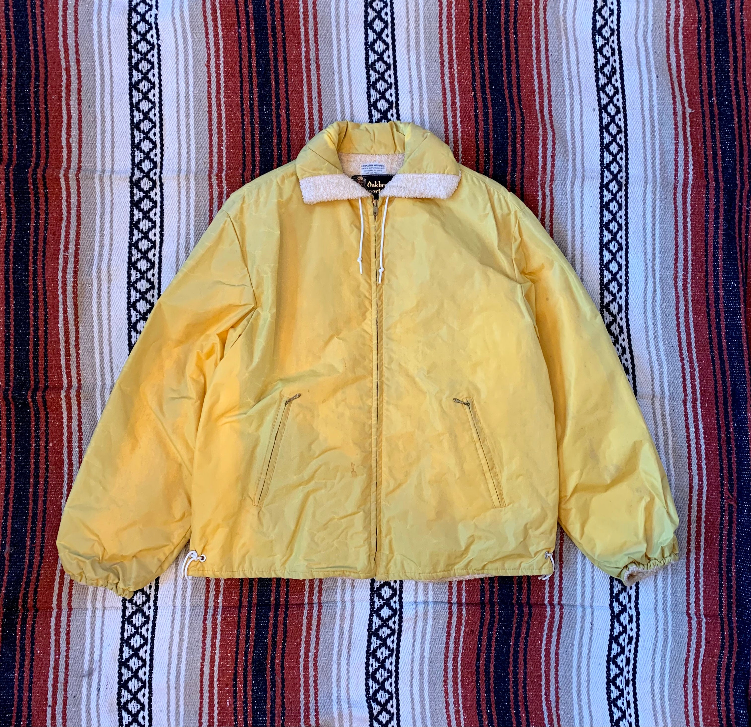 Vintage 1950s Yellow Raincoat