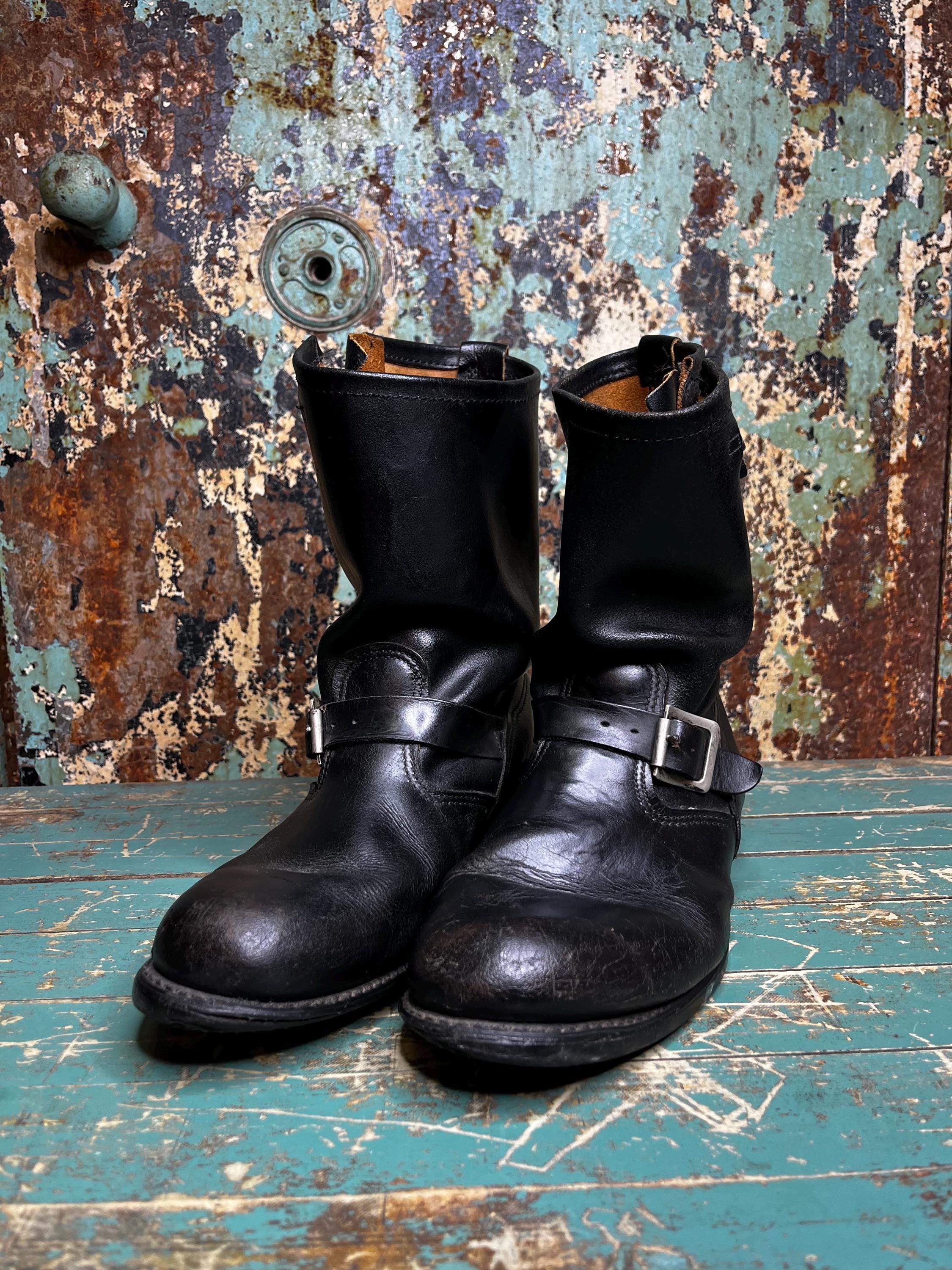 Vintage Engineer Boots Men - Etsy