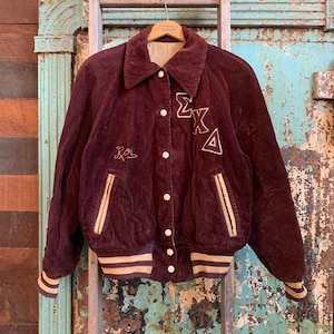 ジャケット・アウター 50s corduroy stadium jacket Vintage 50s 60s Small Grand Island New York Maple Corduroy