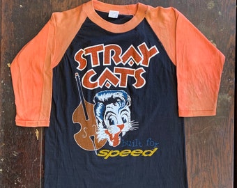 LITTLE REATA: Early 1980's STRAY CATS Official Tour T-Shirts