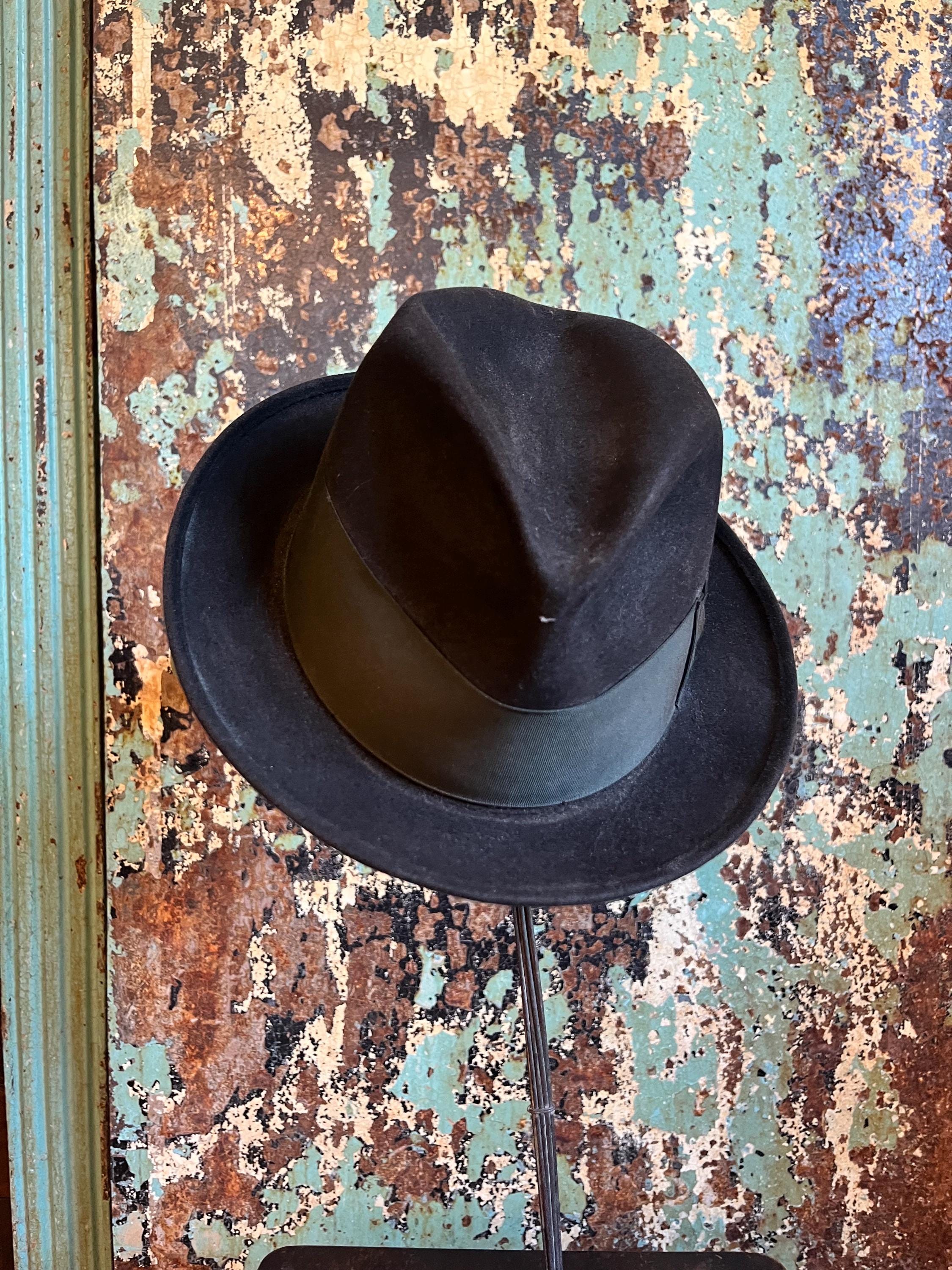 50s Penny's marathon ハット グレー 7 1/8 ビンテージ Penneys Marathon Hat - Etsy