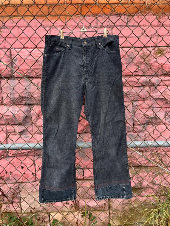 Vintage 1970s 1980s Black Levi’s 517 1517 Corduro… - image 1