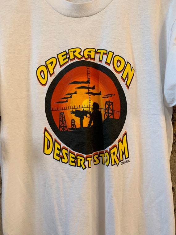 Vintage 1990’s Operation Desert Storm T Shirt - image 3