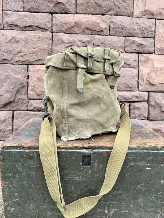 Military Style Duffle Bag - Cotton - Canvas - Vintage Collection - ApolloBox