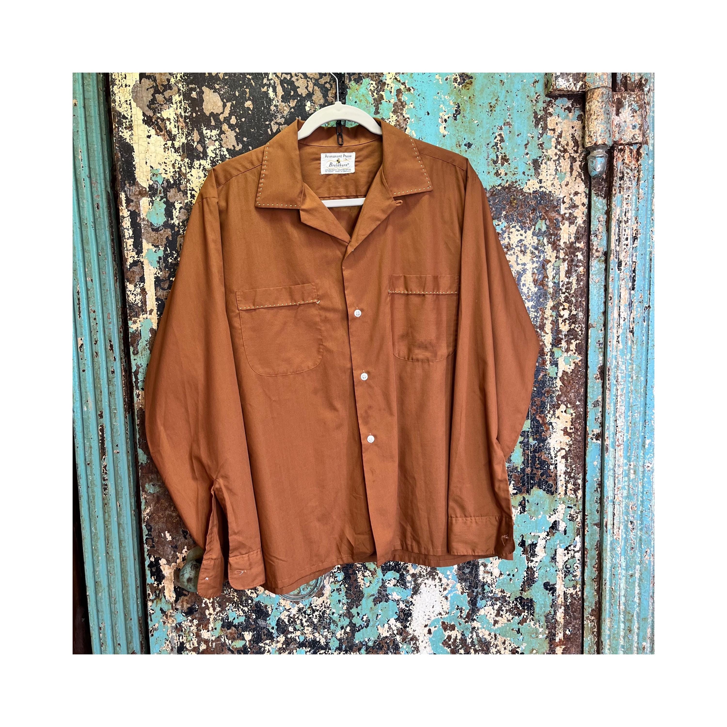 60s 70s Collar Shirt - Etsy