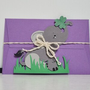 Gutschein Verpackung Elefant Kinder