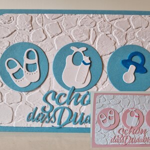 Grußkarte Baby Mädchen Nachwuchs Geburt