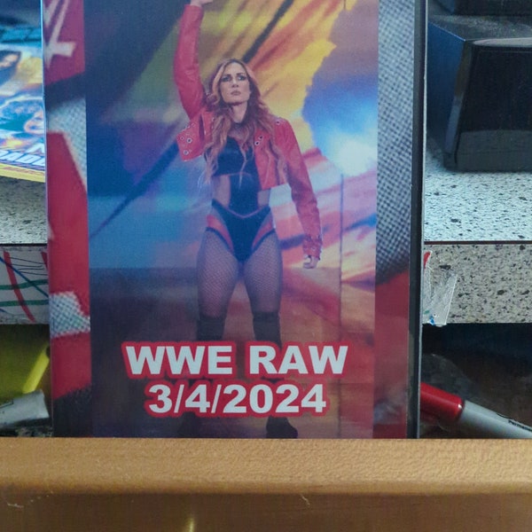 WWE RAW 3/04/2024 Pro Wrestling dvd