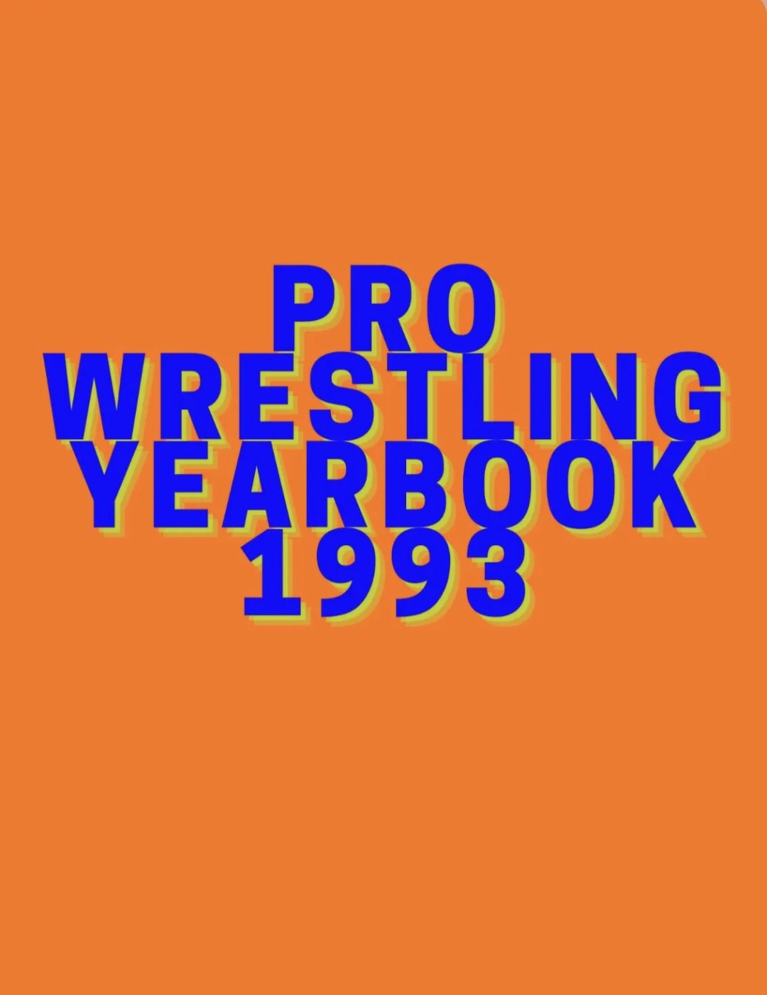 30 Disc 1993 Pro Wrestling Yearbook Pro Wrestling Dvd Set Etsy