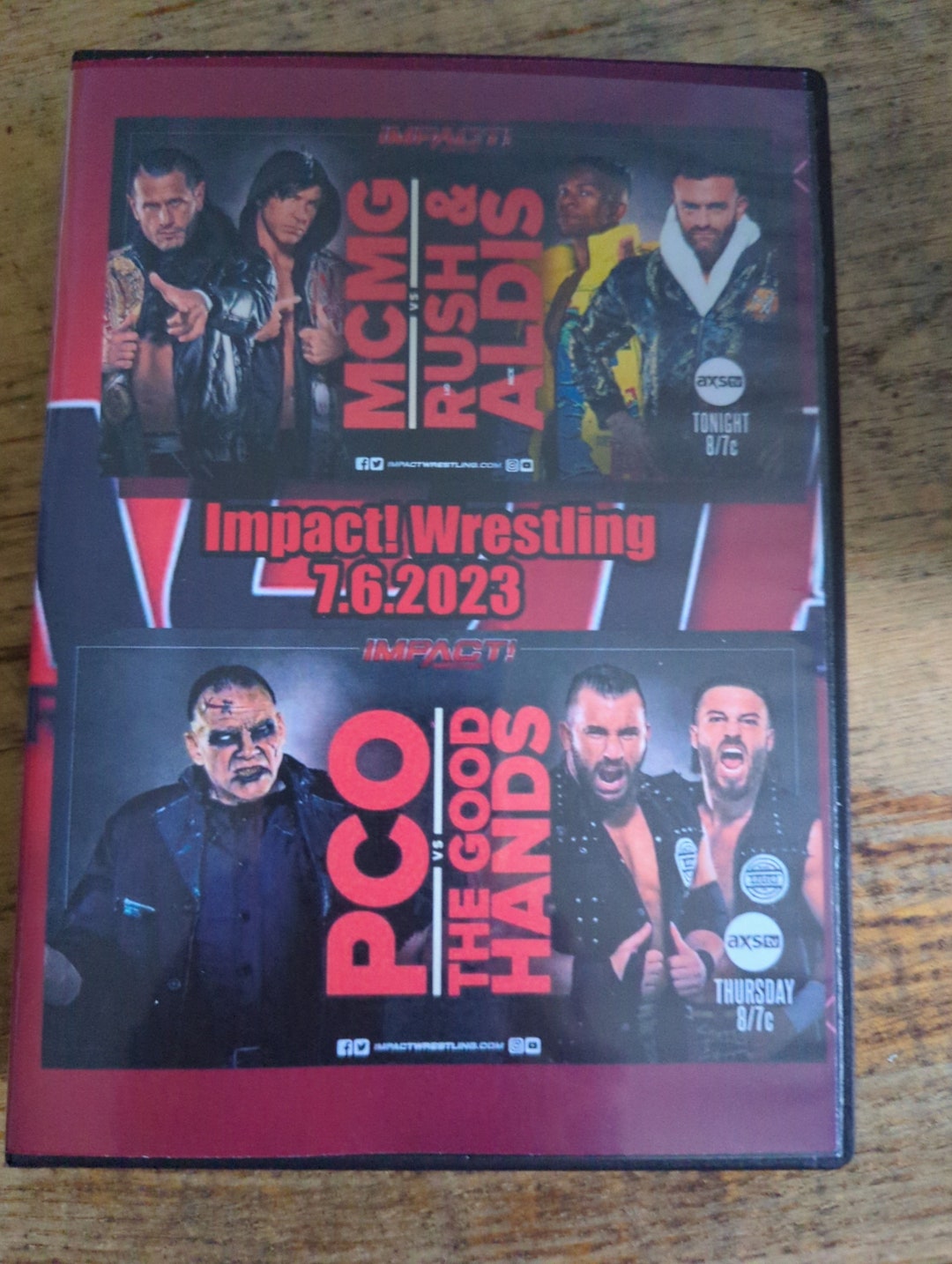 Impact Wrestling 7.6.2023 Pro Wrestling Dvd Etsy