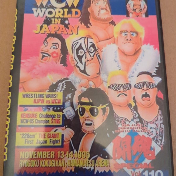 WCW World in Japan 95 Pro Wrestling dvd