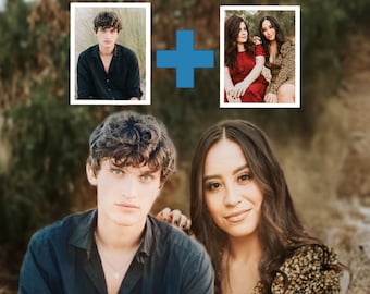 Realistic Photo Merge: Add Loved One to Picture (Digital File)
