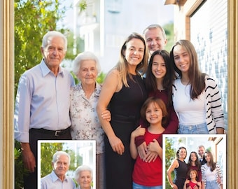 Photo Merge Service, Add Loved One To Photo, Family Portrait Composite (Digital File)