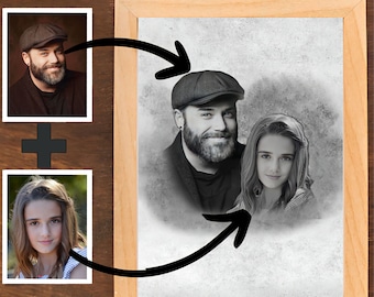 Memorial Photo Gift: Add Deceased Loved One To Picture (Digital File)