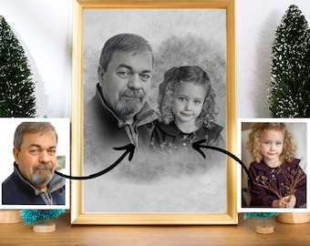 Memorial Portrait: Add Deceased Loved One to Photo (Digital File)