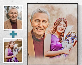 Custom Family Portrait: Add Deceased Loved One to Photo (Digital File)