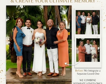 Add Deceased Mother To Photo, Loss Of Mother Gift For Daughter, Custom Family Portrait, Realistic Merge Of Different Photos, Sympathy Gift