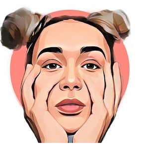 Retrato de caricatura a partir de una foto, arte vectorial, avatar digital, dibujo de caricatura, caricatura de tu selfie, arte divertido, arte digital personalizado, regalo de cumpleaños