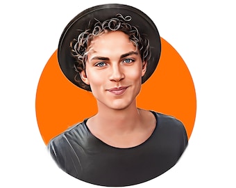 Custom Cartoon Avatar Portrait: Personalized Social Media Profile (Digital Download)