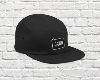 PA Jawn Jockey Camper Cap (Black/White) | 100% Cotton